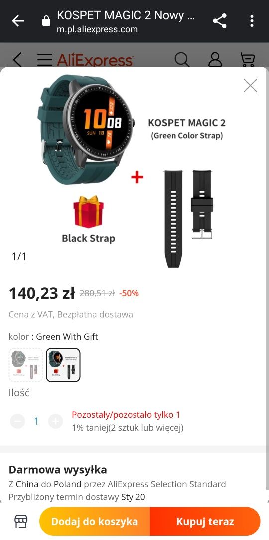 Smartwatch Konspet Magic 2S