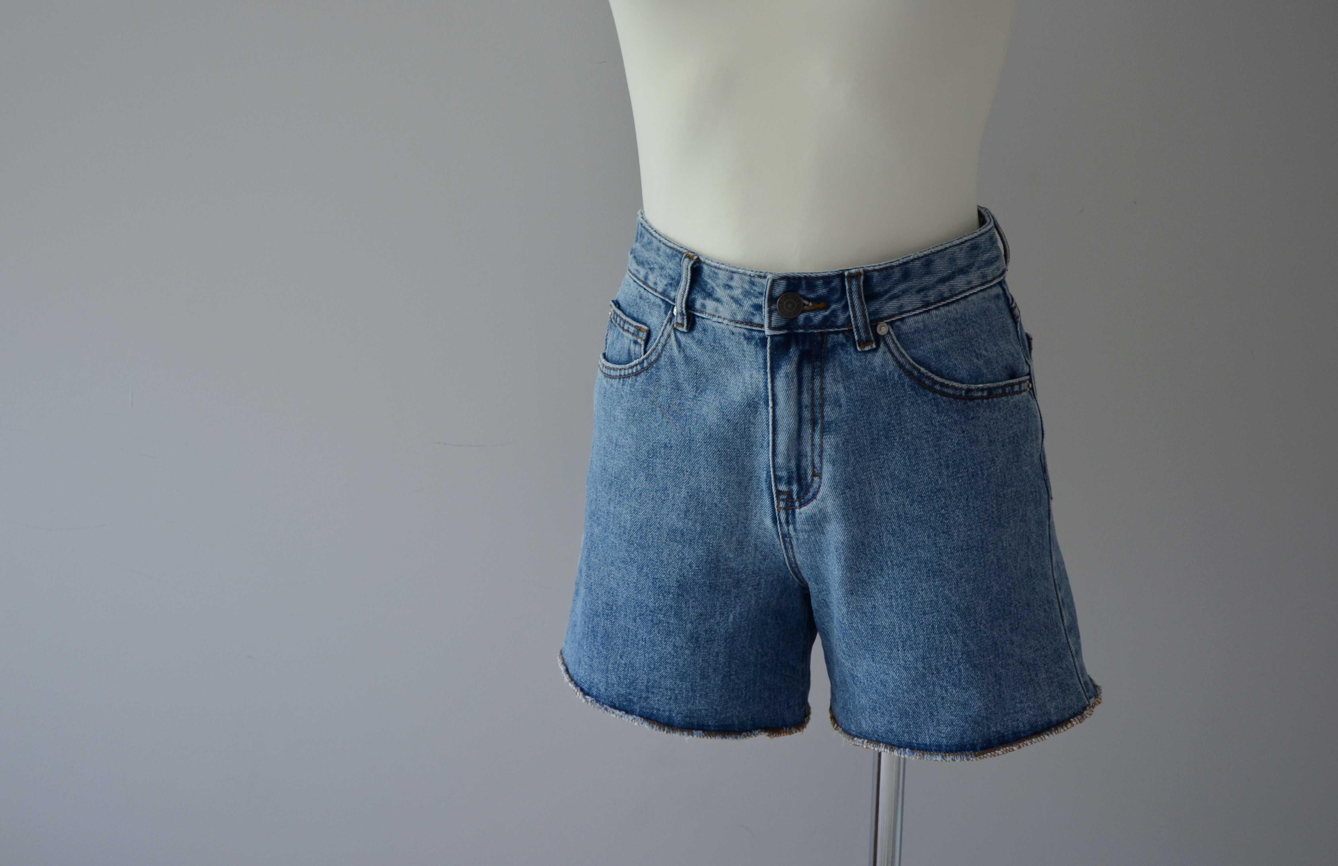 Pull & Bear jeansowe szorty krótkie spodenki bermudy denim 34 XS