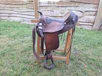 Siodlo westernowe FQH, szerokie, Big Horn, tinker, gypsy cob