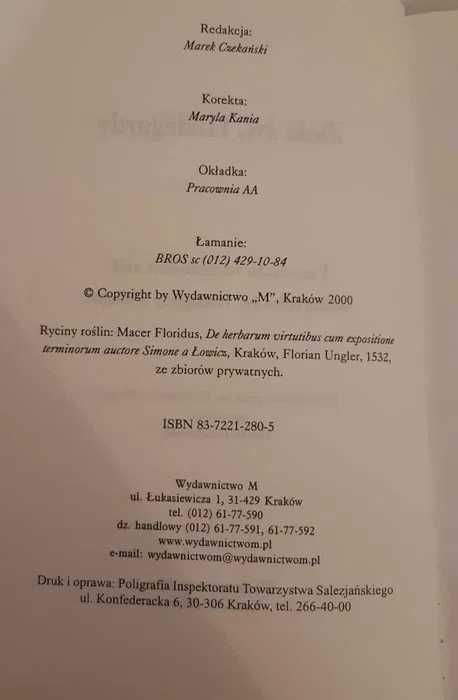 Książka "Zioła św. Hildegardy" Czekański