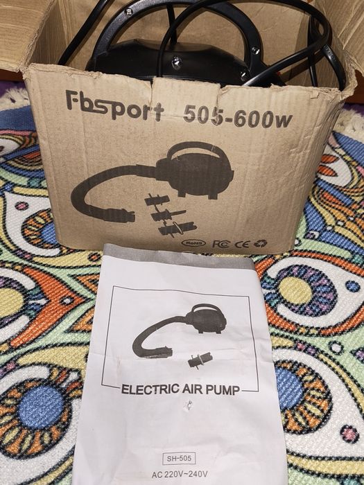 Elektryczna Pompa Powietrza Fbsport SH-505 600W - Materace,Pontony itd
