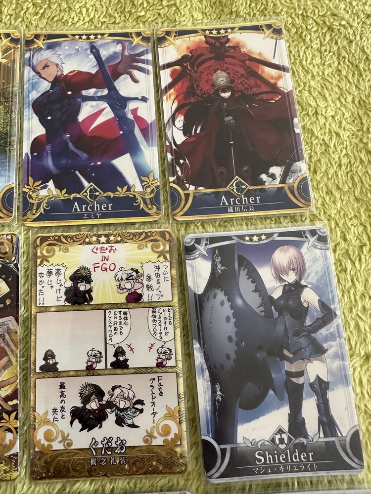 Cartas Fate Grand Order Arcade