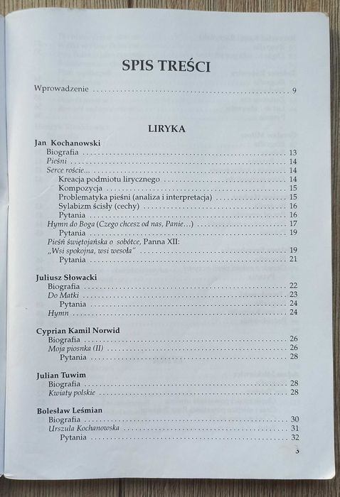 Ściąga 2 gimnazjum streszczenia analizy wierszy lektur