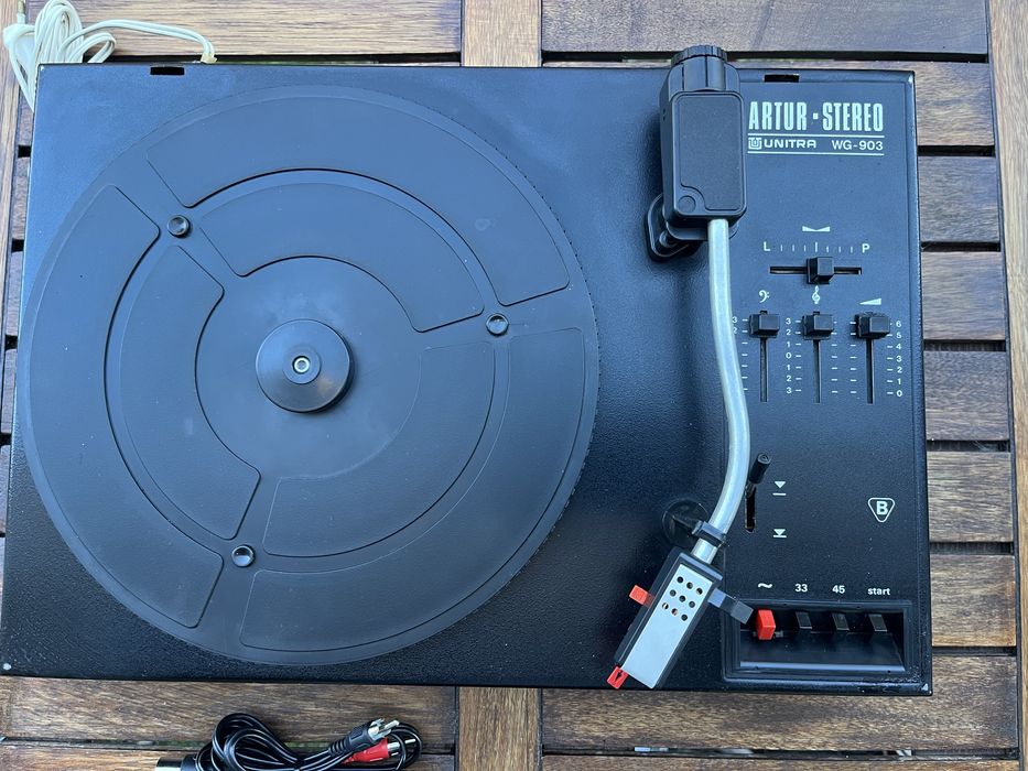 Gramofon Unitra WG-903 Artur Stereo + głośniki • sprawny • pokrywa