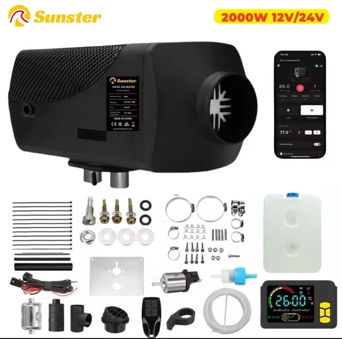 Webasto Sunster 2kW 12-24V Bluetooth Trafic Vivaro