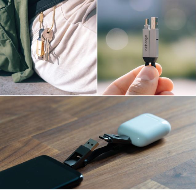 incharge 6 - brelok z kablem usb typu c