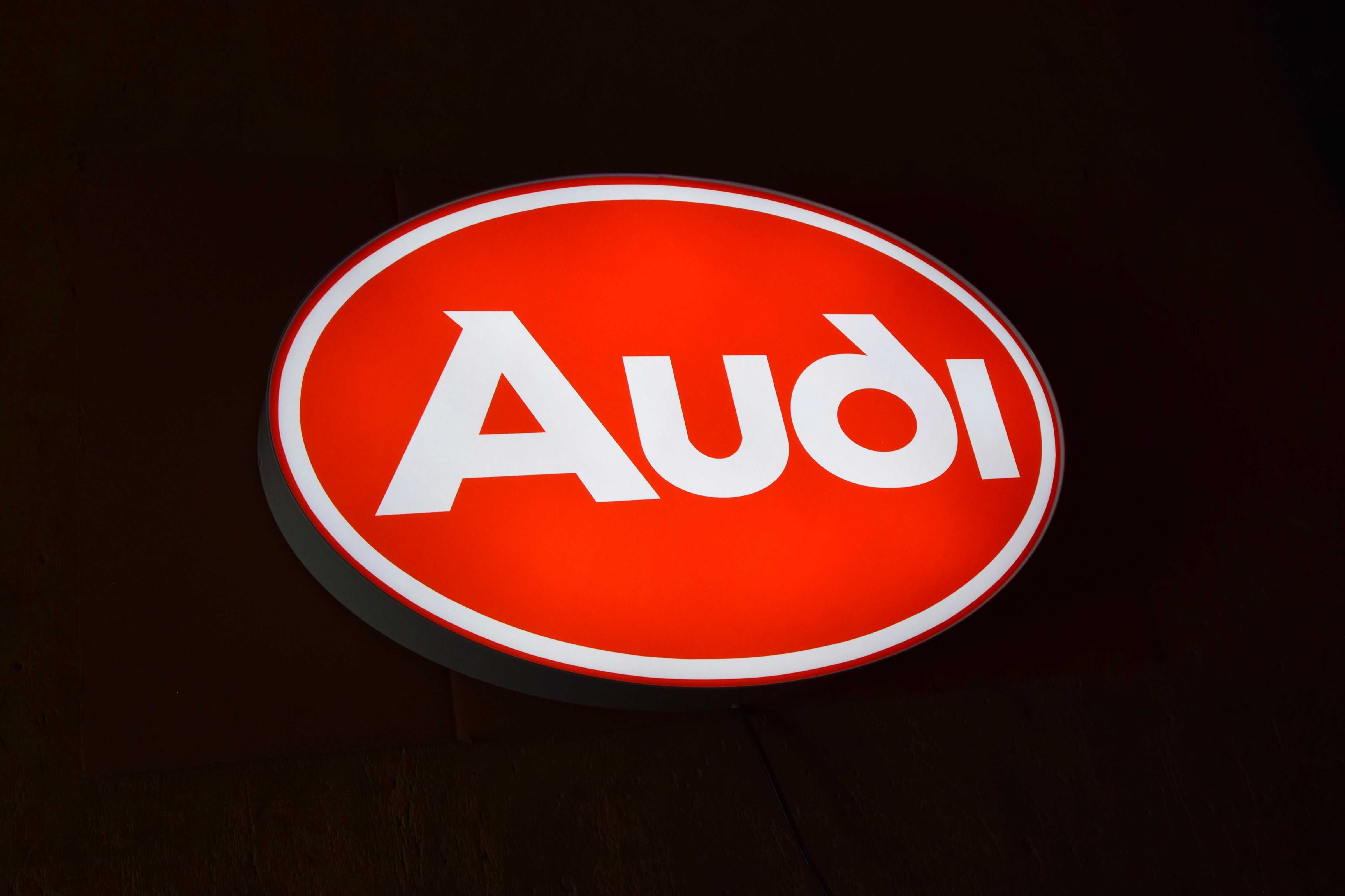 LED Neon AUDI, Podświetlana reklama Audi, Logo 3D, LED, Baner, Plafon