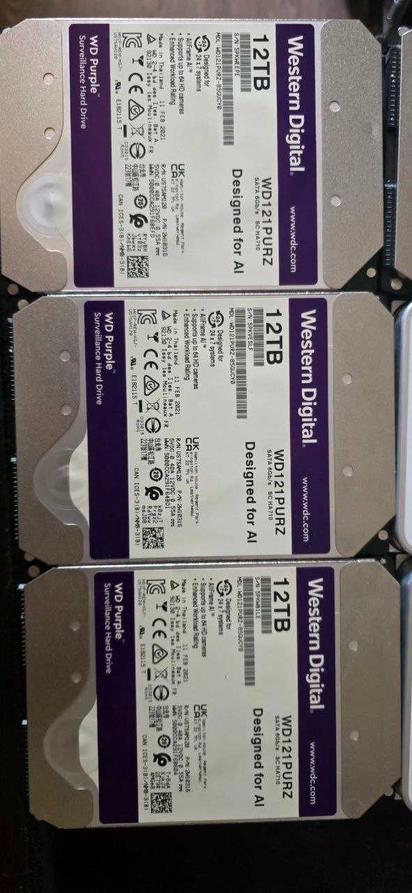 Жорсткі диски Seagate,  Western Digital – 6,10,12,14 TB