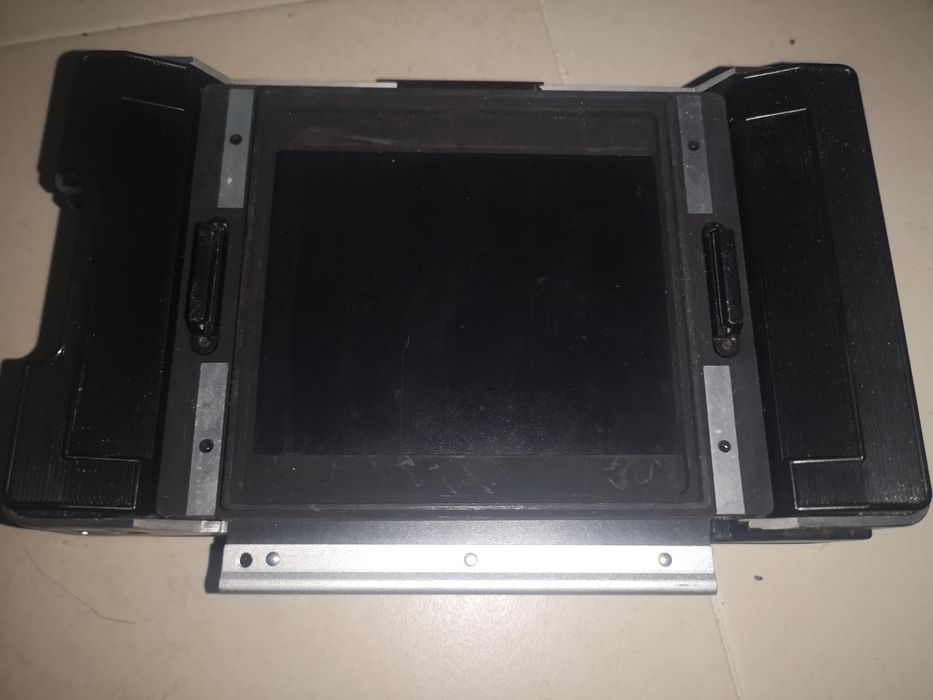 Mamiya Universal Polaroid Back 180 , prensa, adaptador