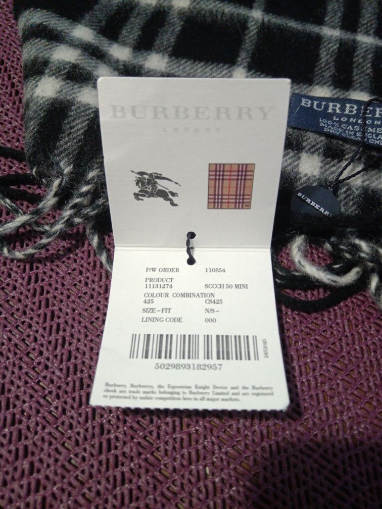 Burberry mini шарф