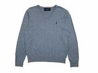 PEAK PERFORMANCE Sweter Męskie Brian VN Szary Logowany r. L