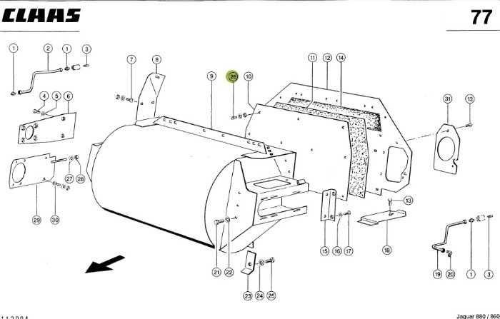 Śruba stożkowa M8 x 25 sieczkarni CLAAS JAGUAR