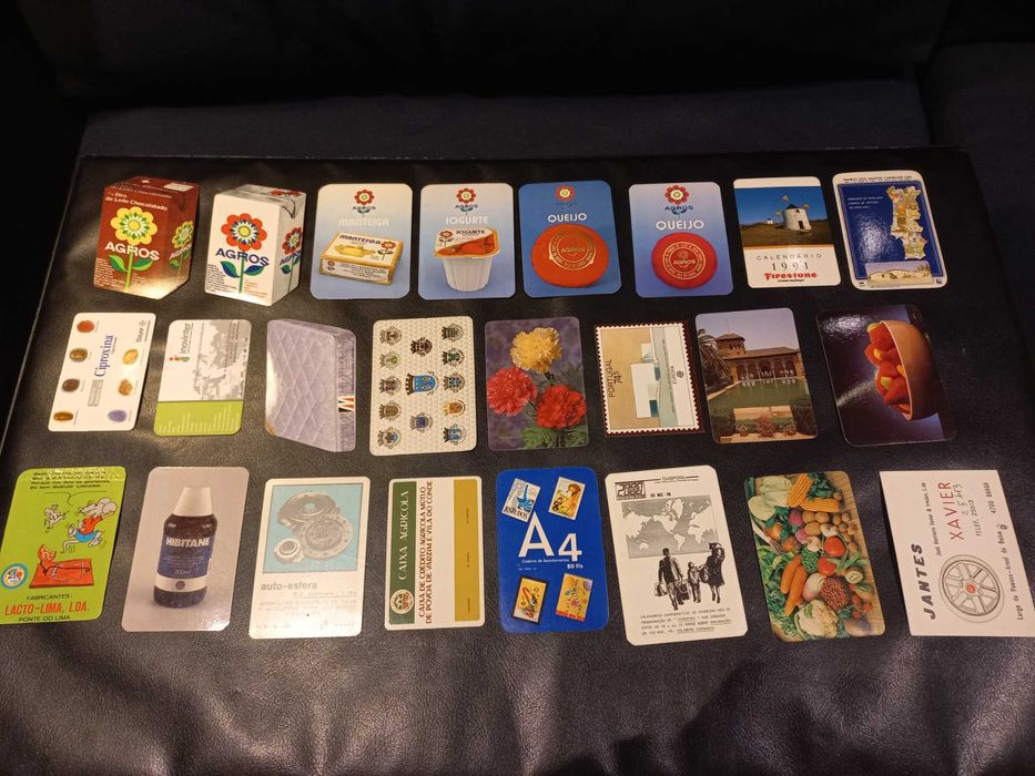 Lote de 38 calendários de bolso