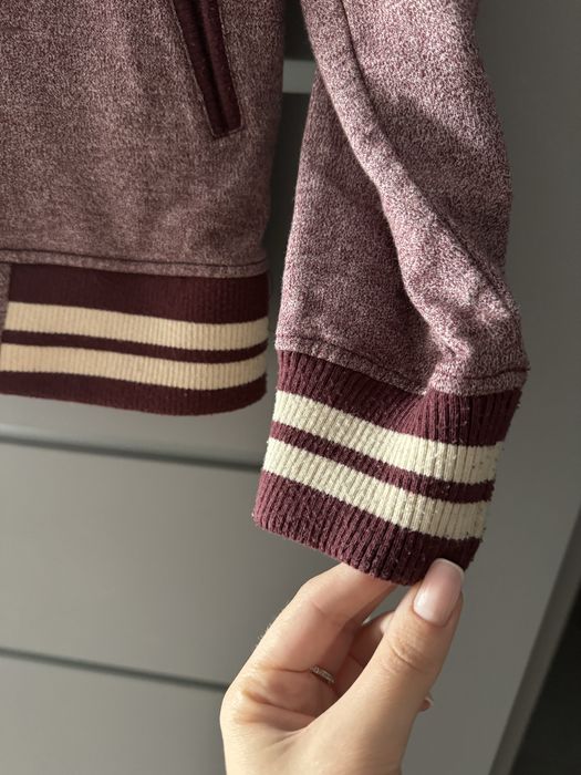 Kurtka meska bomber bejsbolowka rozm s bordowa