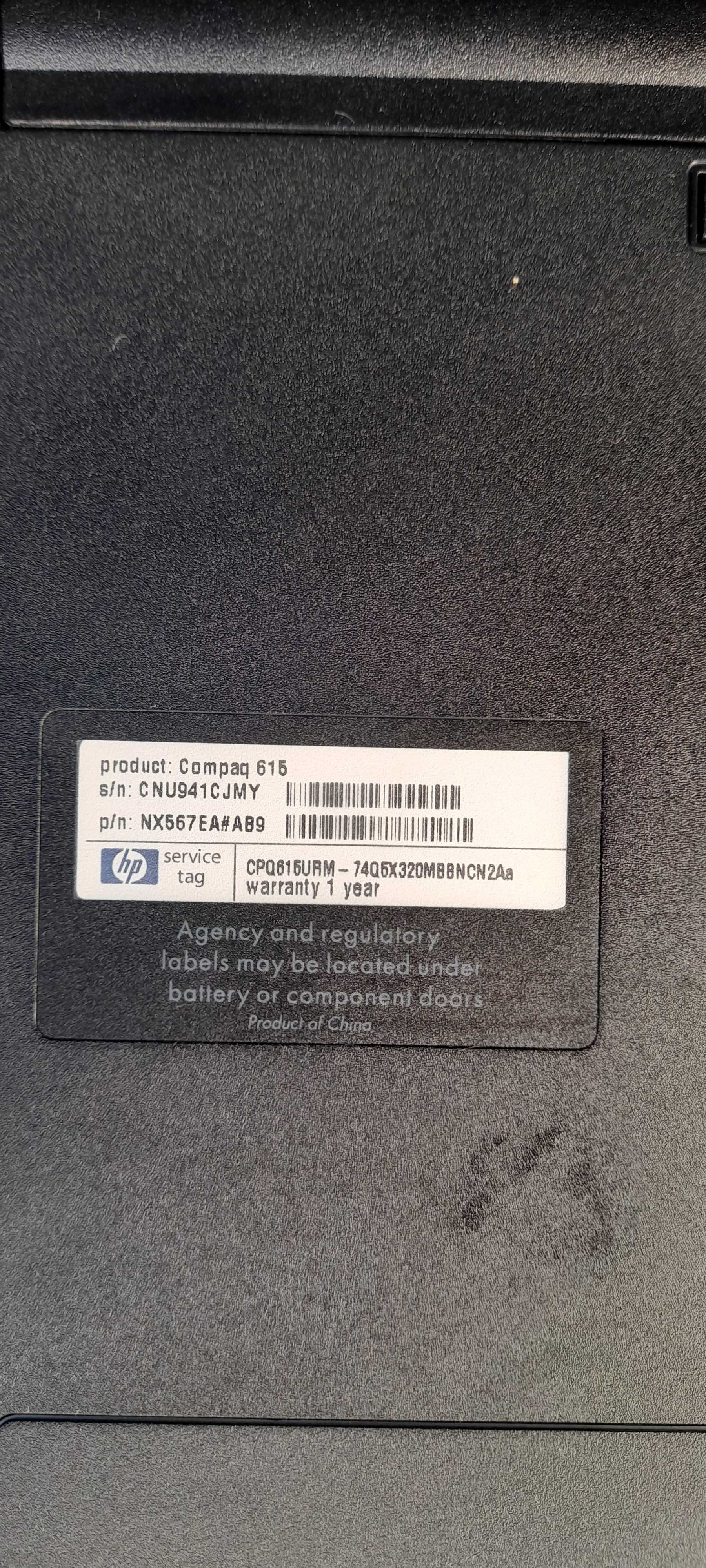 Notebook HP Compaq 615