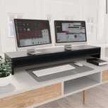 Suporte para monitor 100x24x13 cm preto