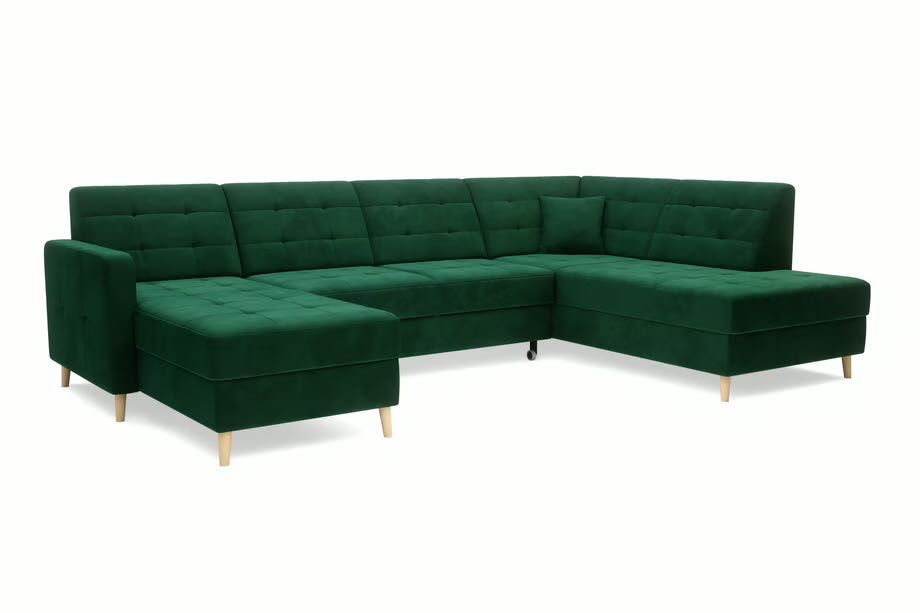 Zielona sofa rozkładana Agata meble