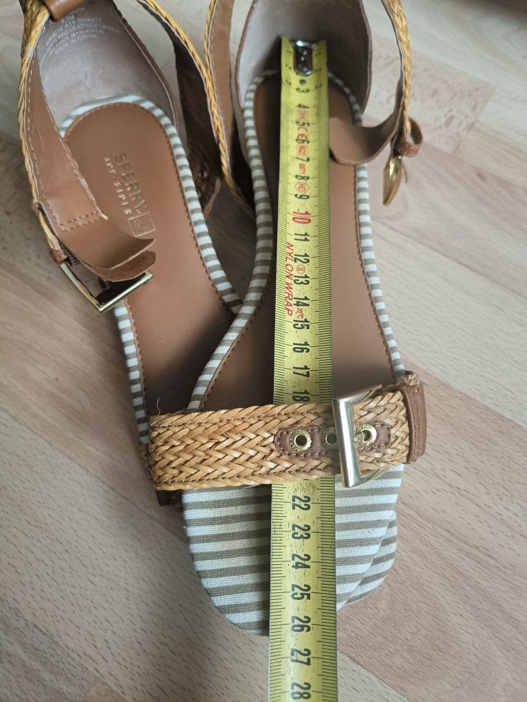 Sandały koturn sperry top sider 41