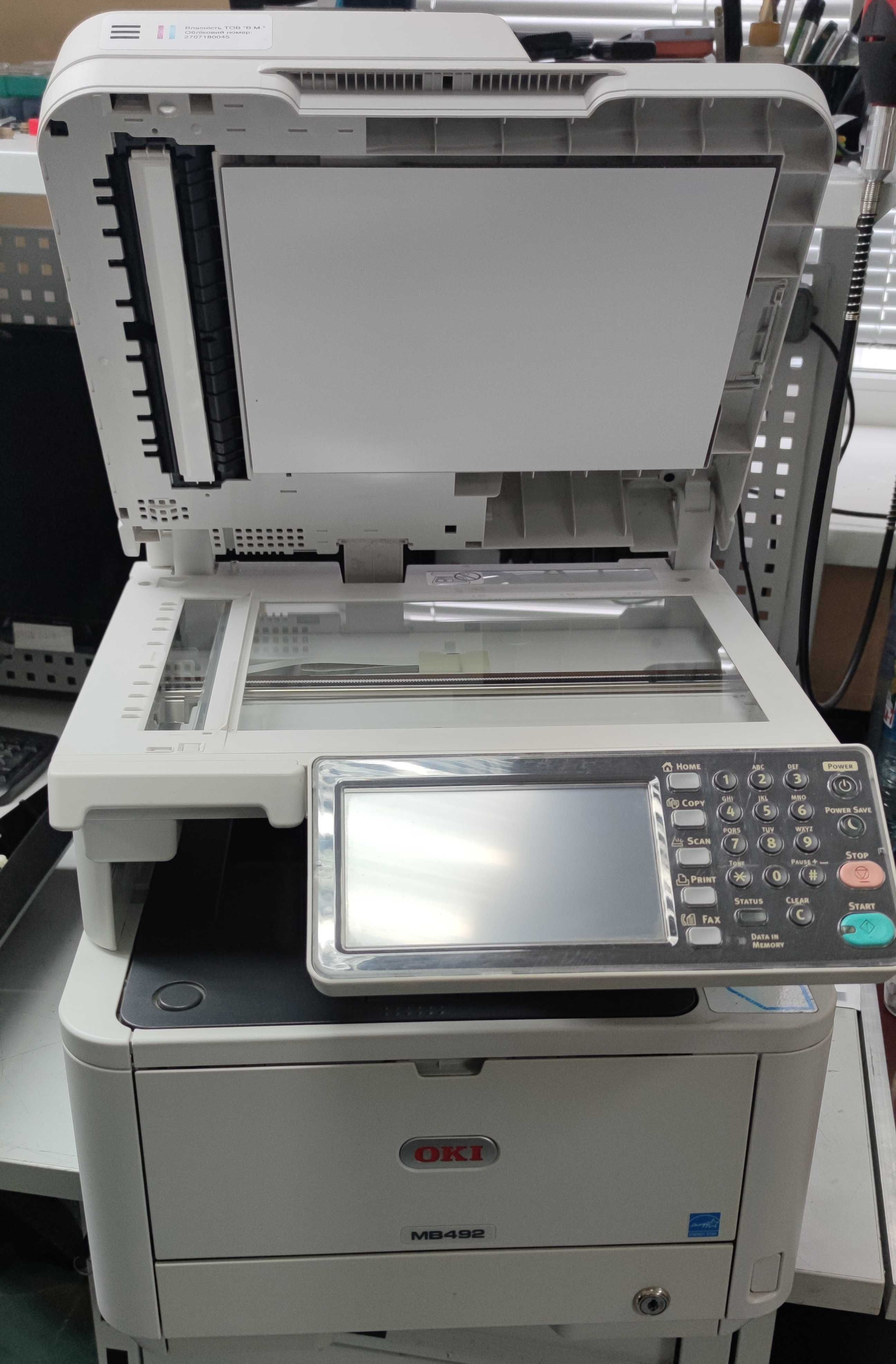 Лазерний БФП OKI MB492DN А4 (багатофункціональний принтер 4 в 1) Б/В