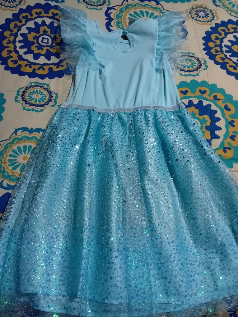 Vestido fantasia Frozen, Elsa, H&M, novo com etiqueta!