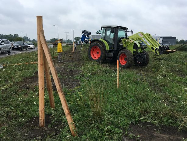 Siatka leśna ogrodzenie - działka plac budowa uprawa gospodarstwo