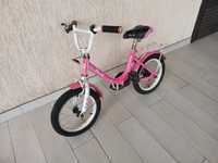 Велосипед двухколесный  для девочки 4-6 лет 14 радиус