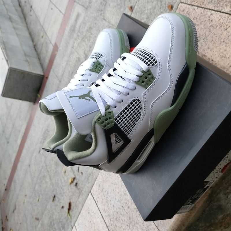 Nowość*NowyJordan4NikeAir4 GreenunisexTrampk 38