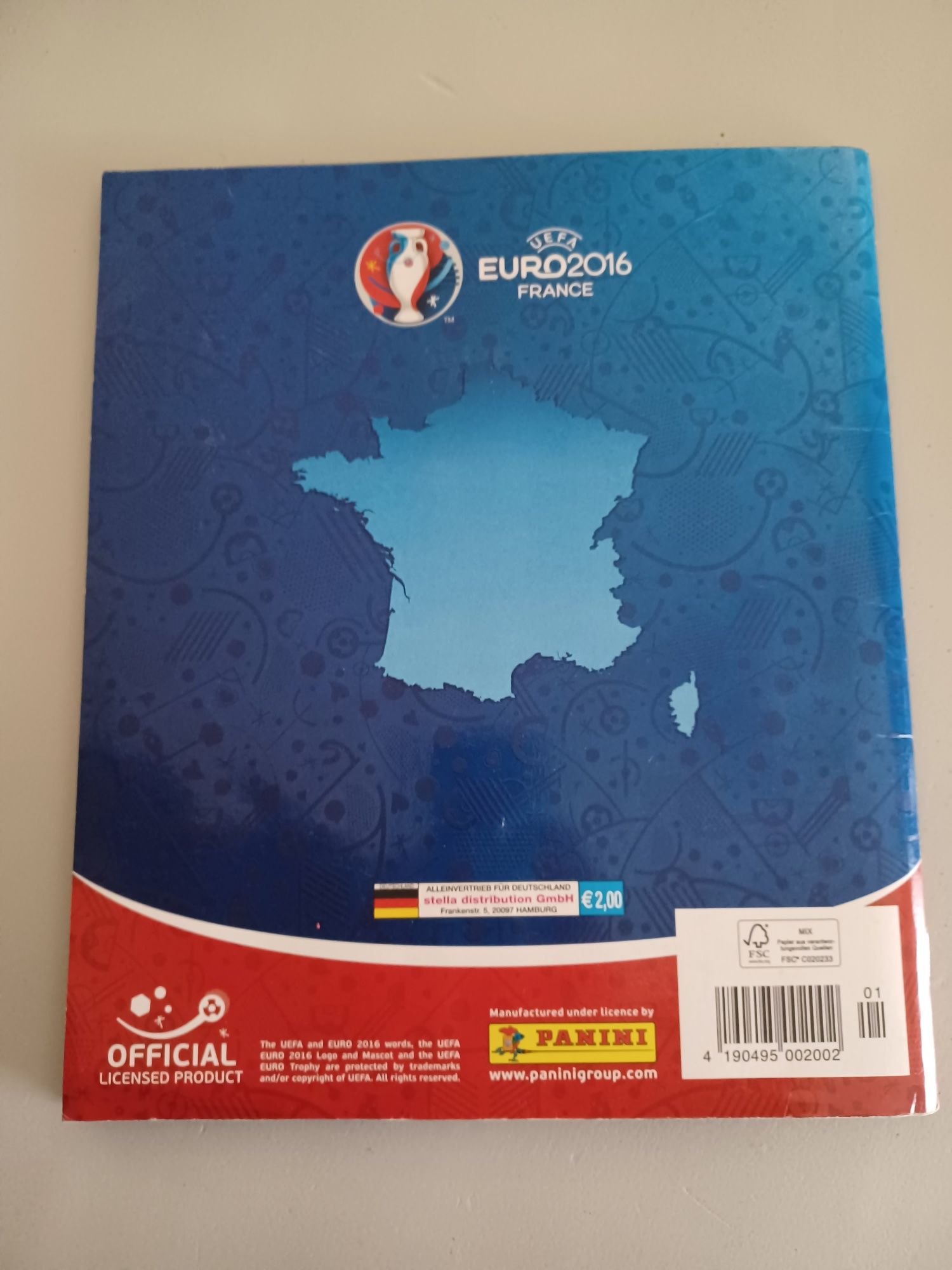 Caderneta completa Euro 2016 Panini Portugal Campeão da Europa