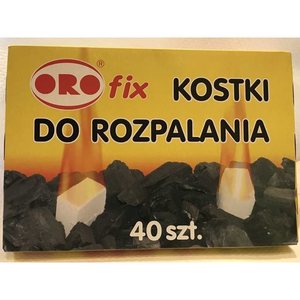 Podpałka grill kominek piec ORO kostki do rozpalania  ORO FIX 40szt