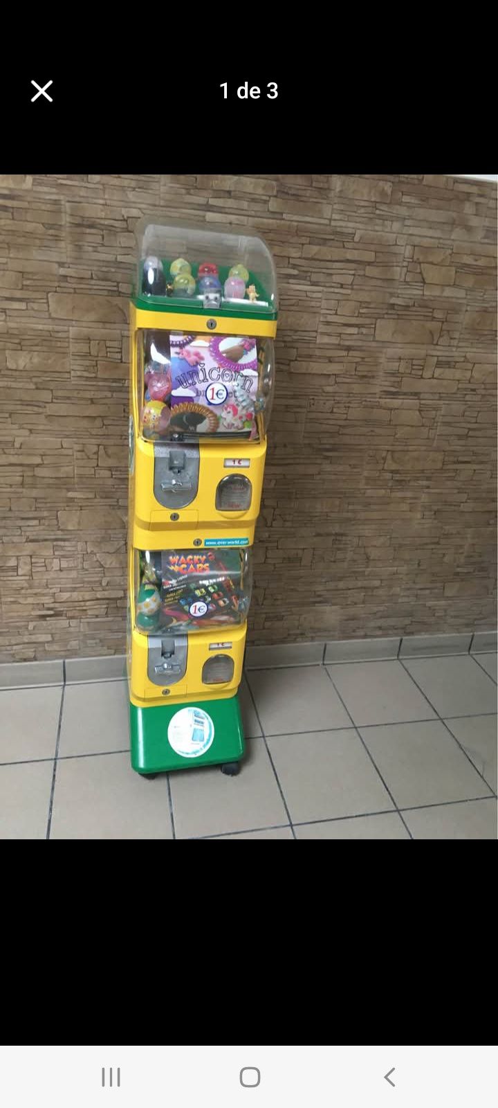 Maquina tipo de Bola de brindes de colecção