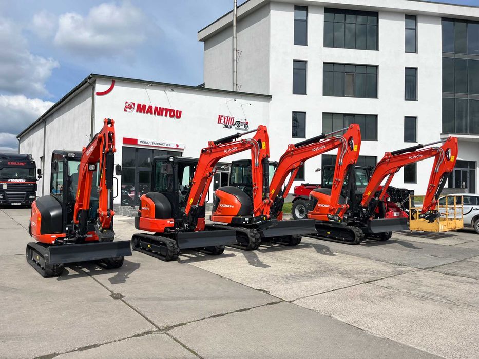 Міні-екскаватор Kubota KX 060-5 KGLS2 НОВИЙ (JCB, Yanmar)