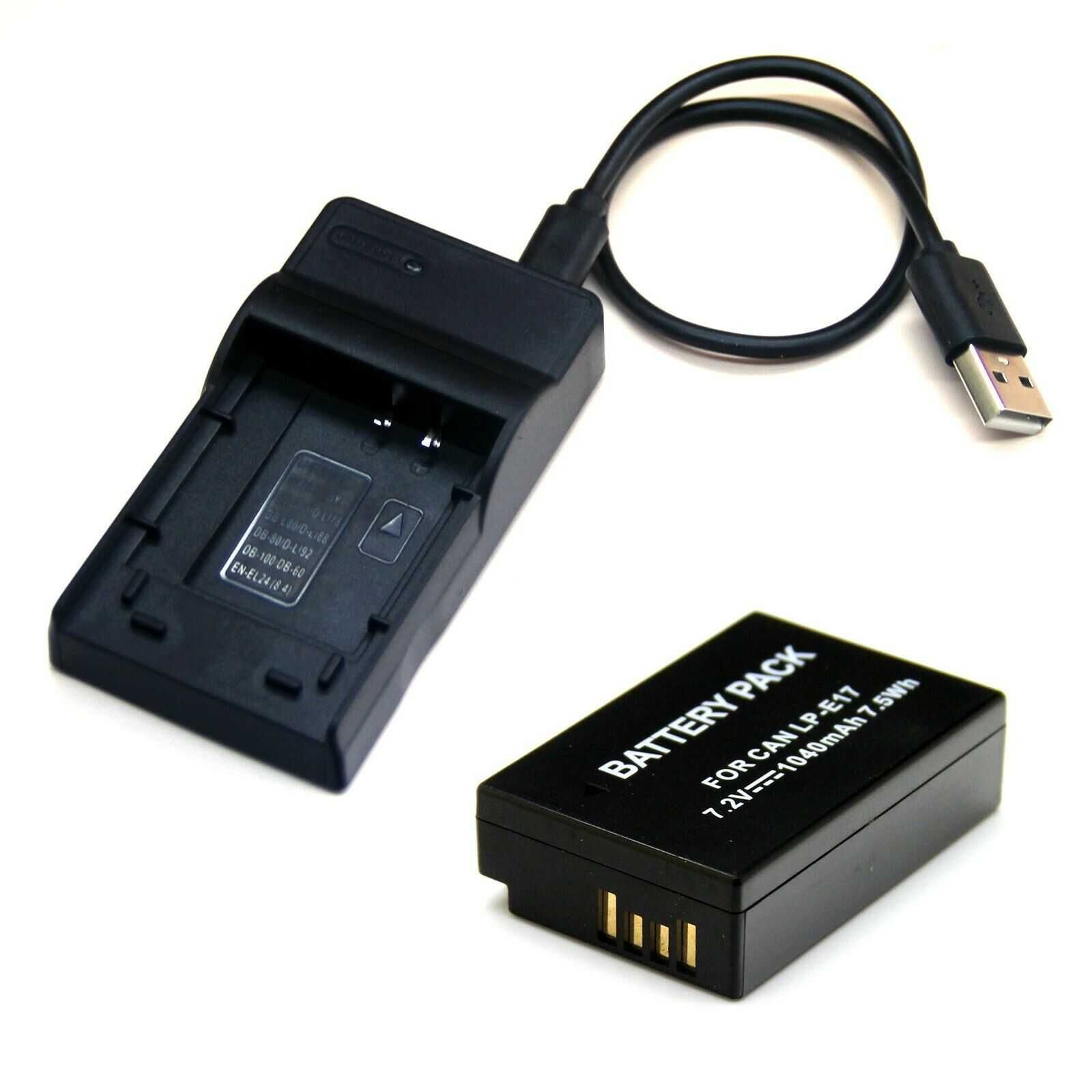 Carregador USB LC-E17 para bateria LP-E17 Canon 750D 760D 77D NOVO