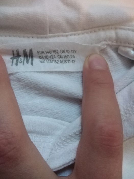 bluza z kapturem r.146/152 z H&M dla dziewczynki