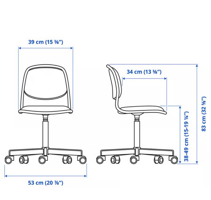 Cadeira giratória para criança Ikea