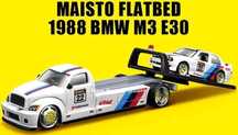 BMW M3 E30 1988 Maisto Flatbed 1:64 Jak Hot wheels majorette matchbox