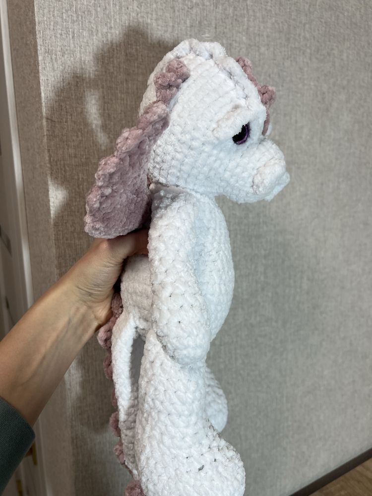 Вʼязана іграшка дракон плюшевий HANDMADE