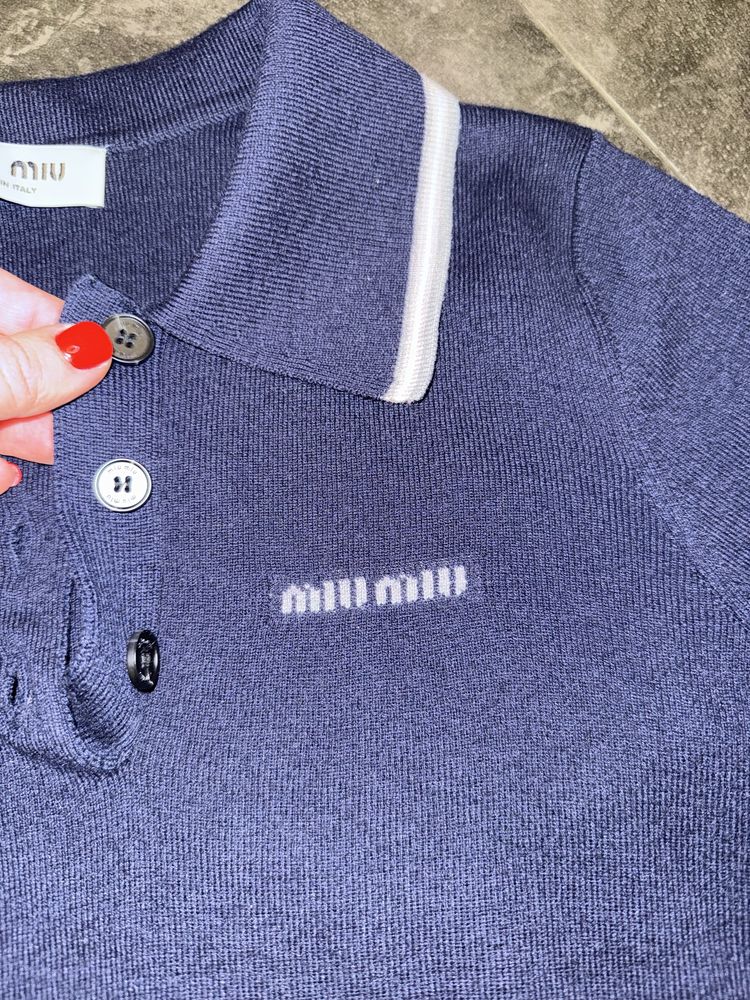 Поло кофта miu miu