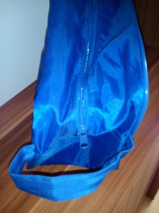 duża kosmetyczka torba niebieska idealna w podróż,wyjazd,wczasy