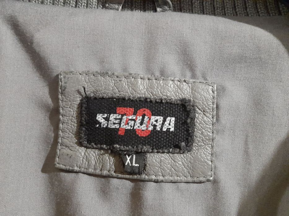 Фірмова чоловіча шкіряна куртка бомбер Segura Франція