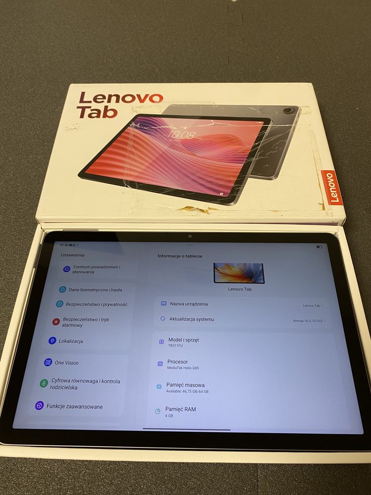 Nowy Tablet LENOVO Tab