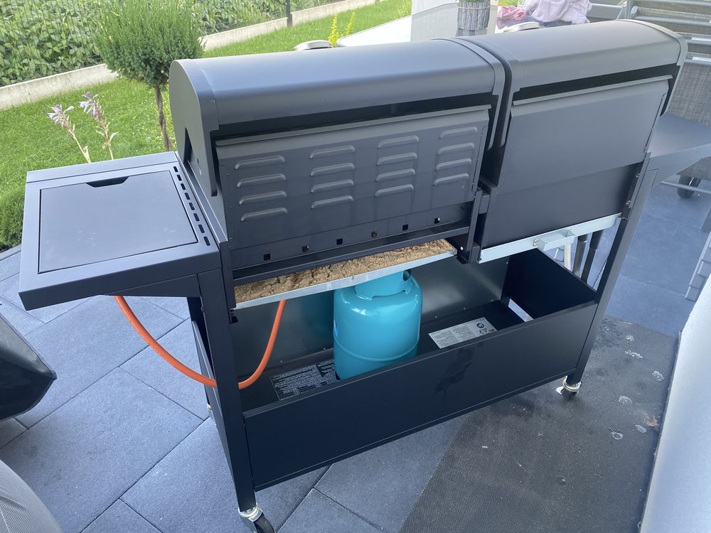 Grill węglowo-gazowy 88x36,5 cm Burns & Barkles