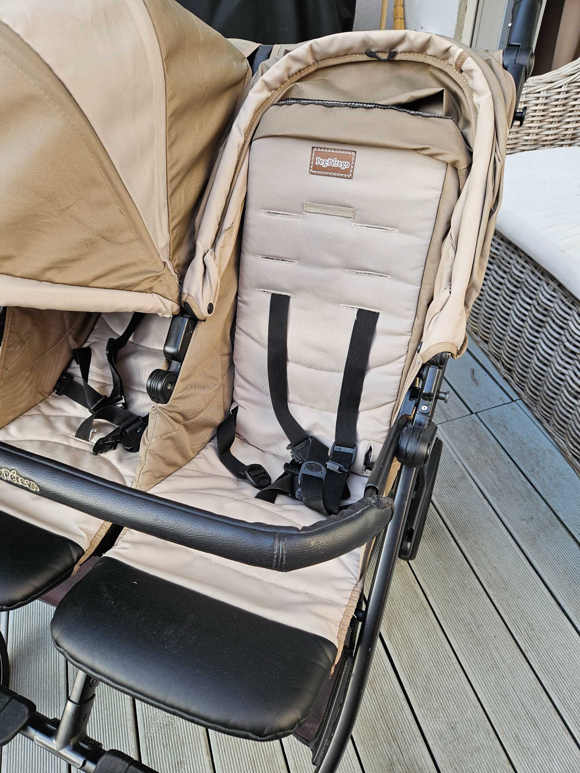 Peg Perego Book for two + gondole + 2 zimowe śpiworki