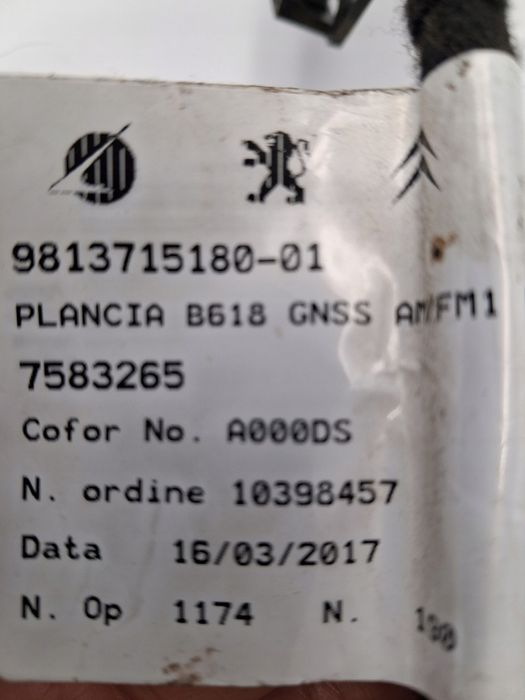 Kabel antenowy radia nawigacji CITROEN C3 III 98137'15180