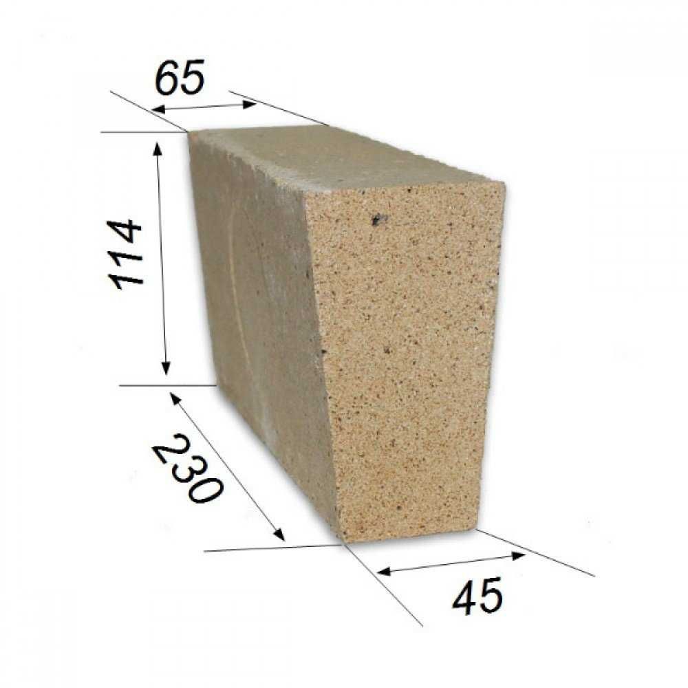Цегла вогнетривка  шамотна  пічна Ша 45/ Кирпич огнеупорный
