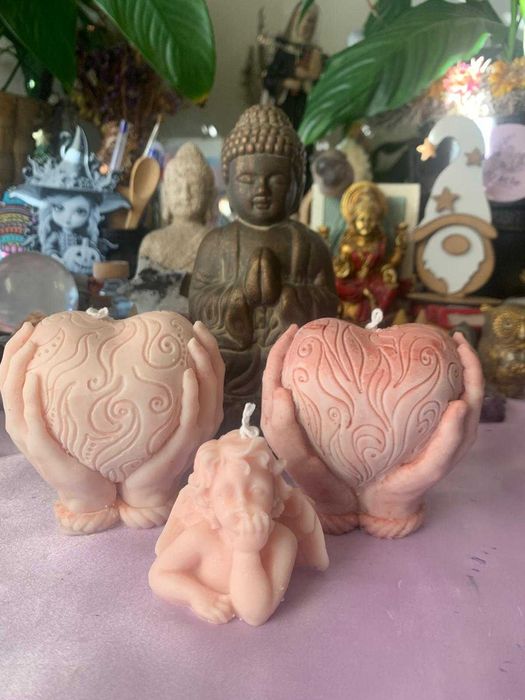 Velas artesanais com amor