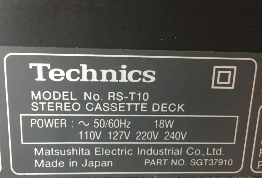 Technics RS-T10 Deck de cassetes