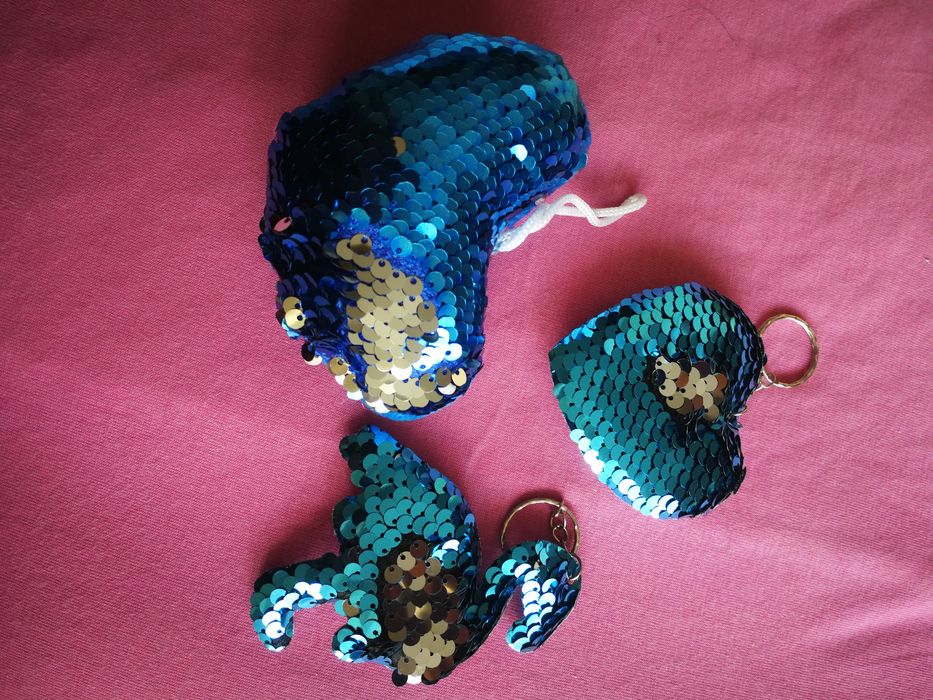 Breloczki dla dziewczynki odwracające cekiny