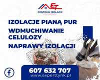 Piana PUR Ocieplenie Poddasza Granulat Wdmuchiwanie Celuloza Izolacja