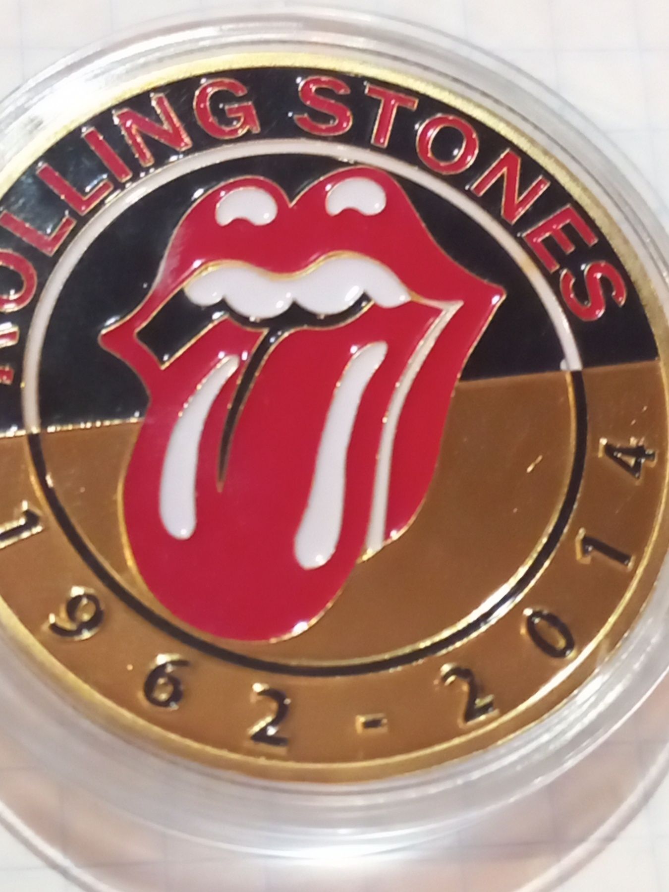 Подарок монета сувенир rolling stones роллинг стоунс