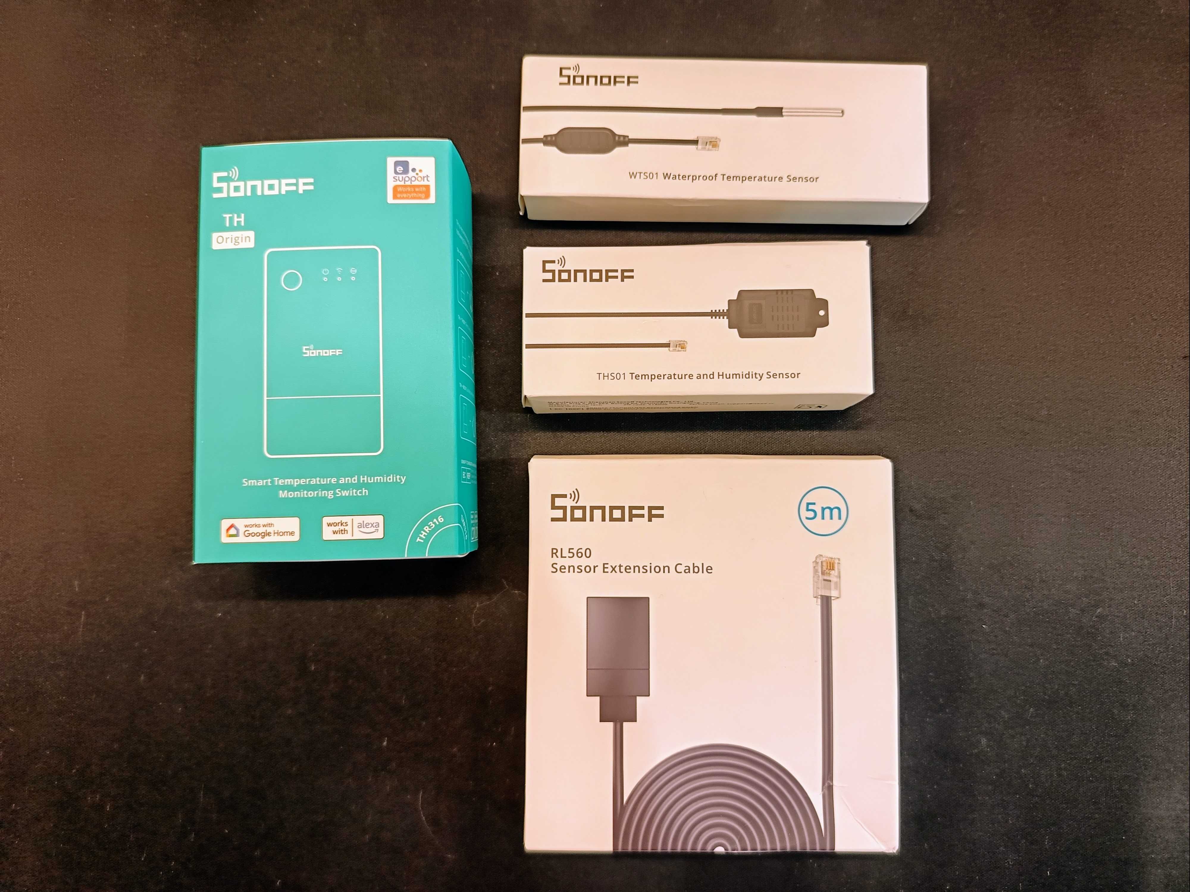 Sonoff THR316 Wi-Fi Термоконтролер с датчиком WTS01/THS01/Розумний Дім